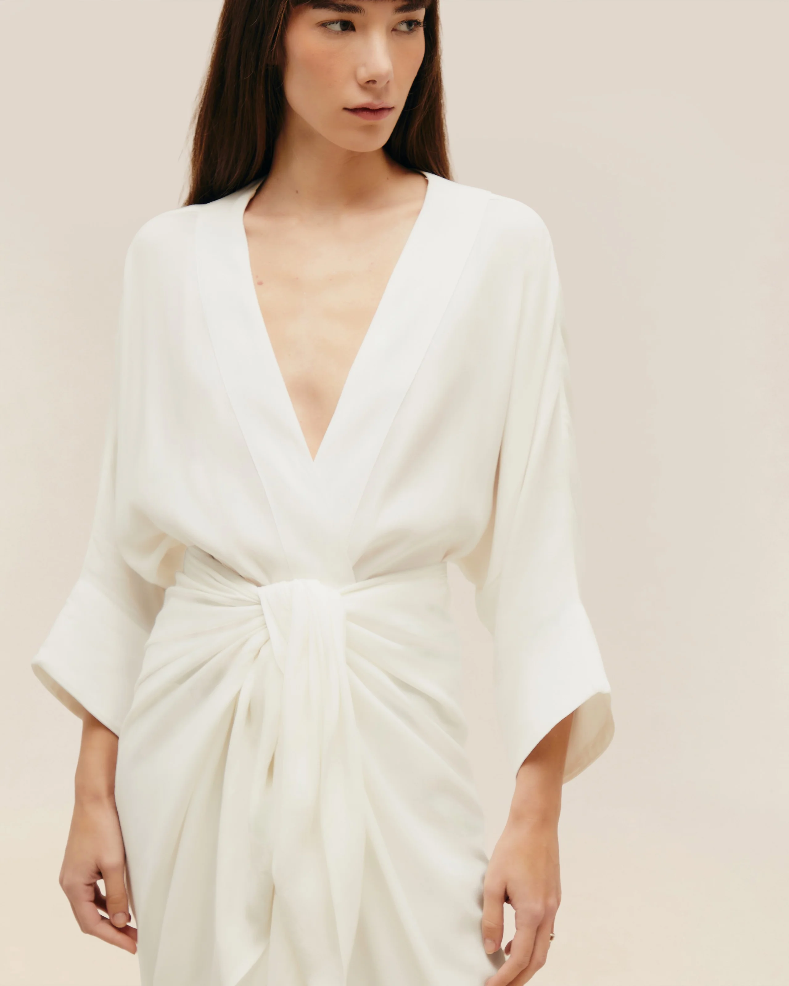 KNOT DRESS OFF-WHITE - Image 7