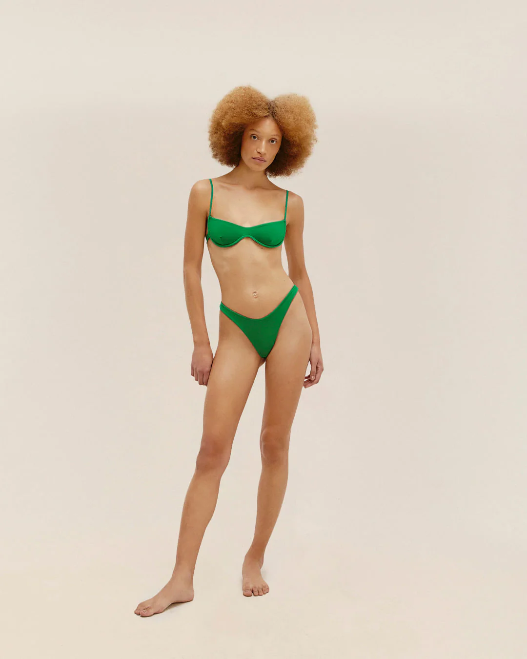 LANA TOP VINTAGE GREEN