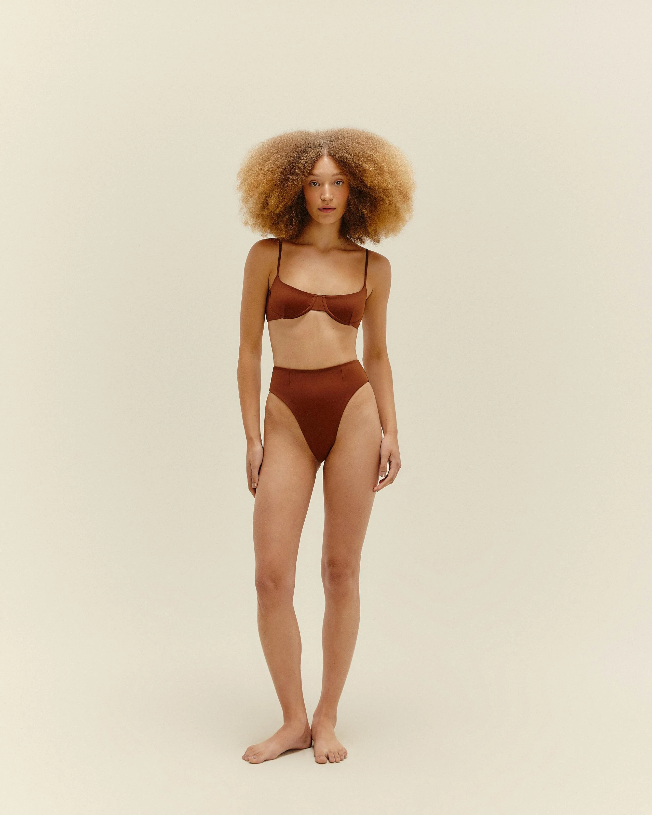LIGIA TOP MID BROWN