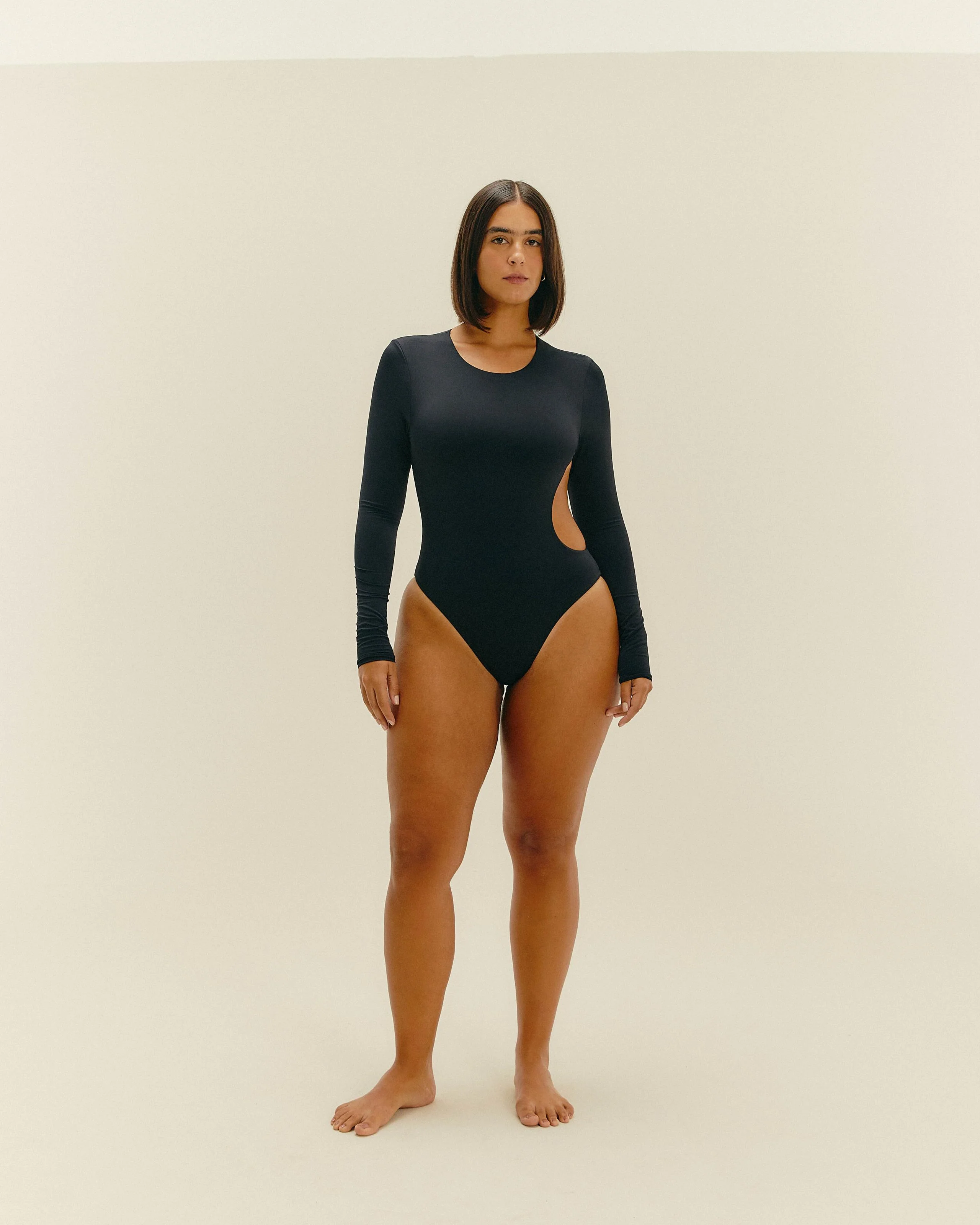 LONG SLEEVE MARIANA SWIMSUIT BLACK - Image 6