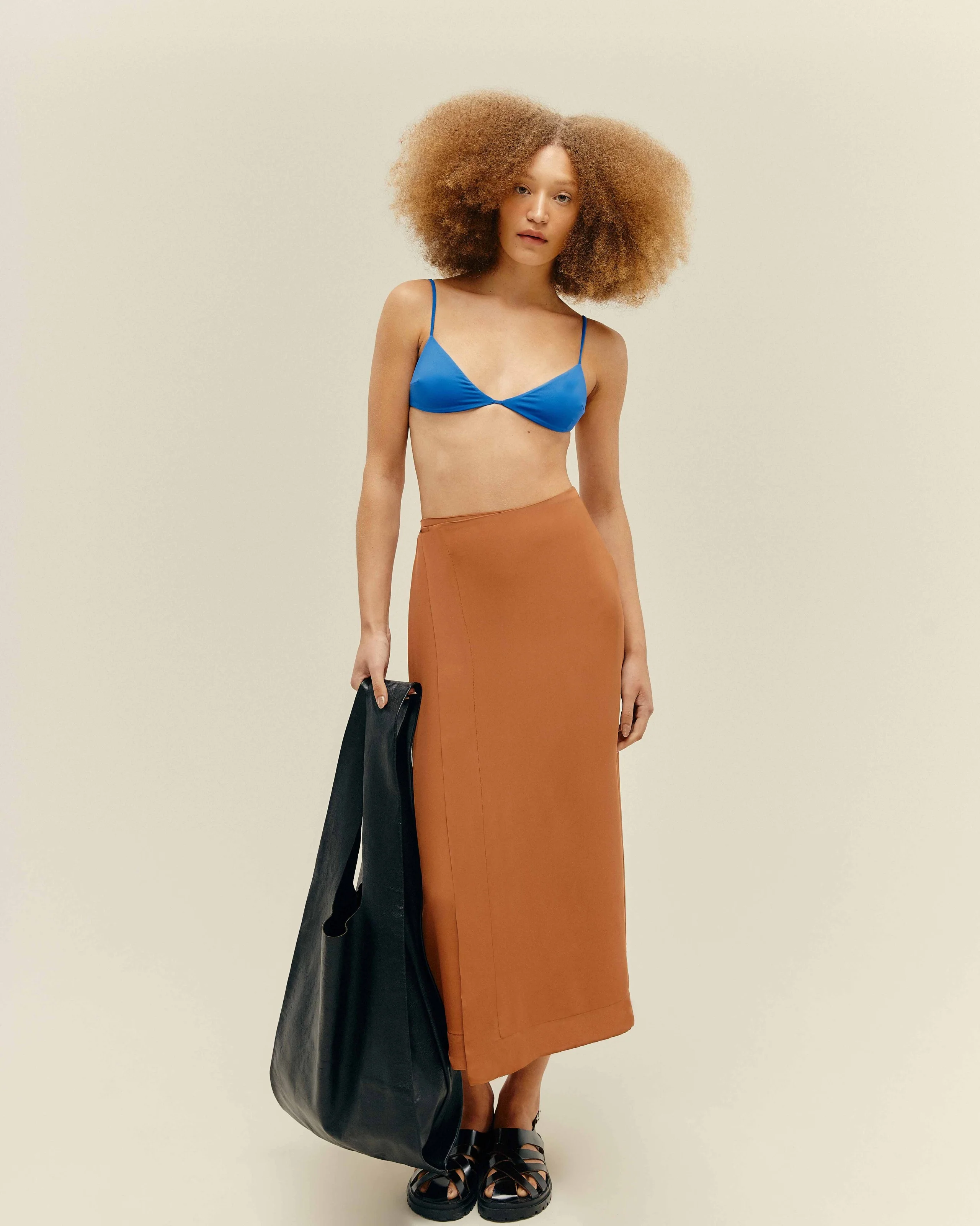 LUD SKIRT MID BROWN - Image 3