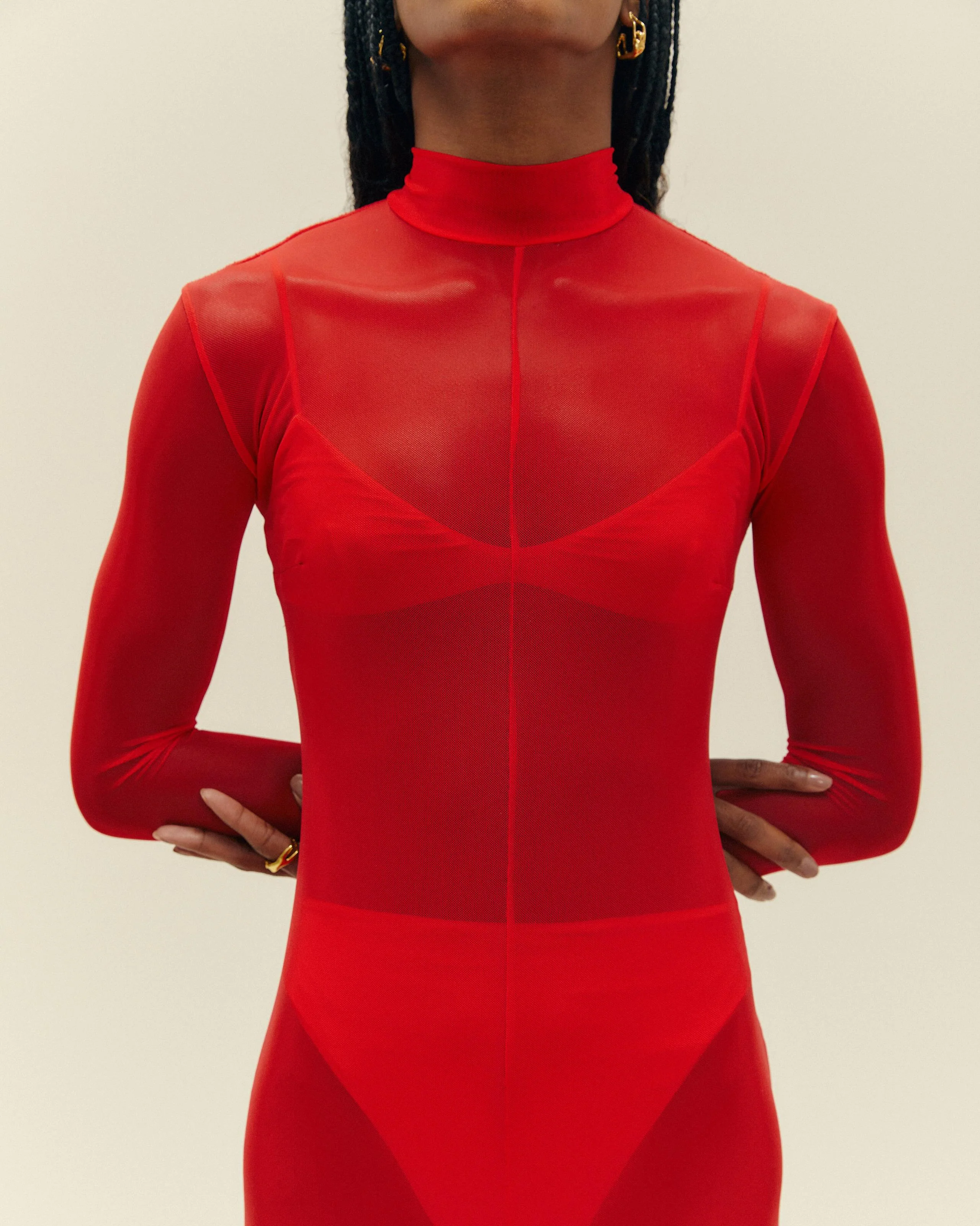 MILENA DRESS RED SHIFT - Image 6