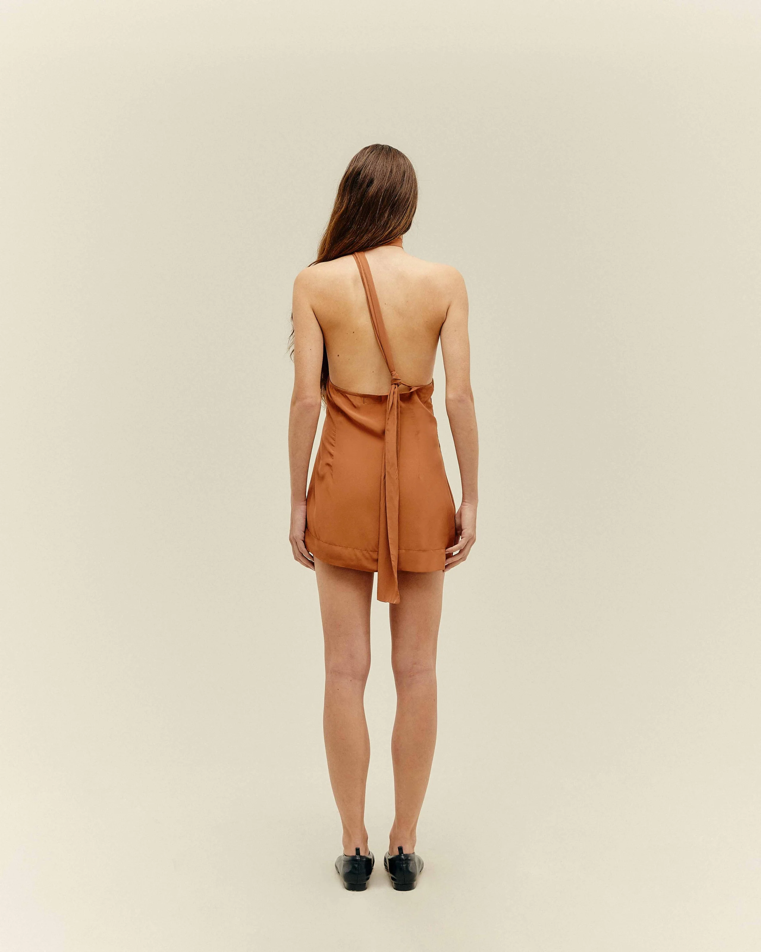 MINI ANGELINA DRESS MID BROWN - Image 2