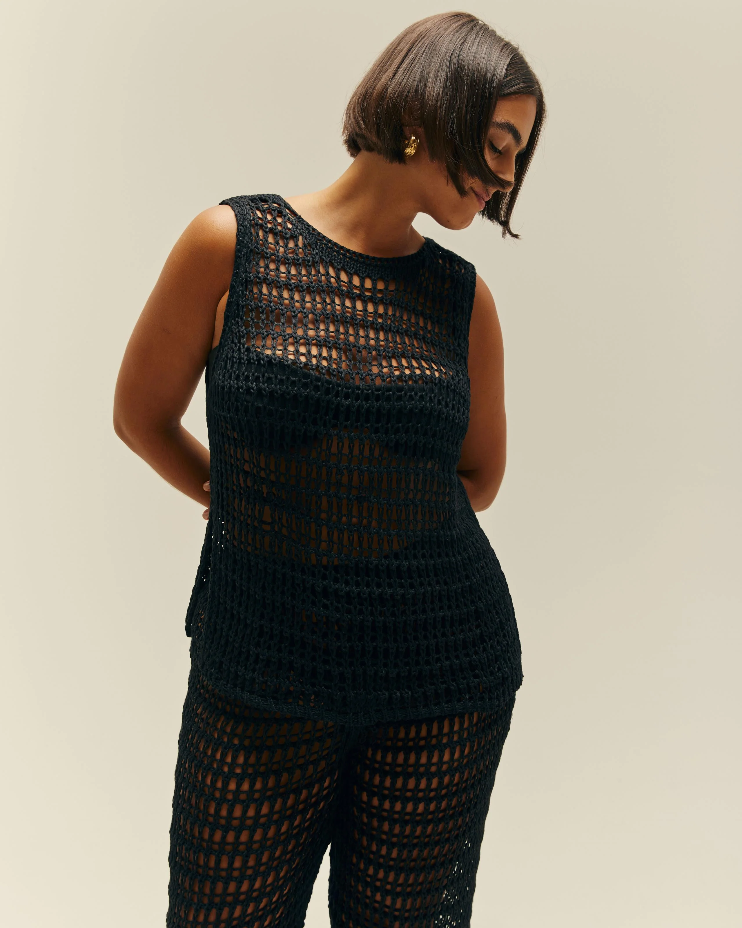 OLIVIA KNIT PANTS BLACK - Image 6