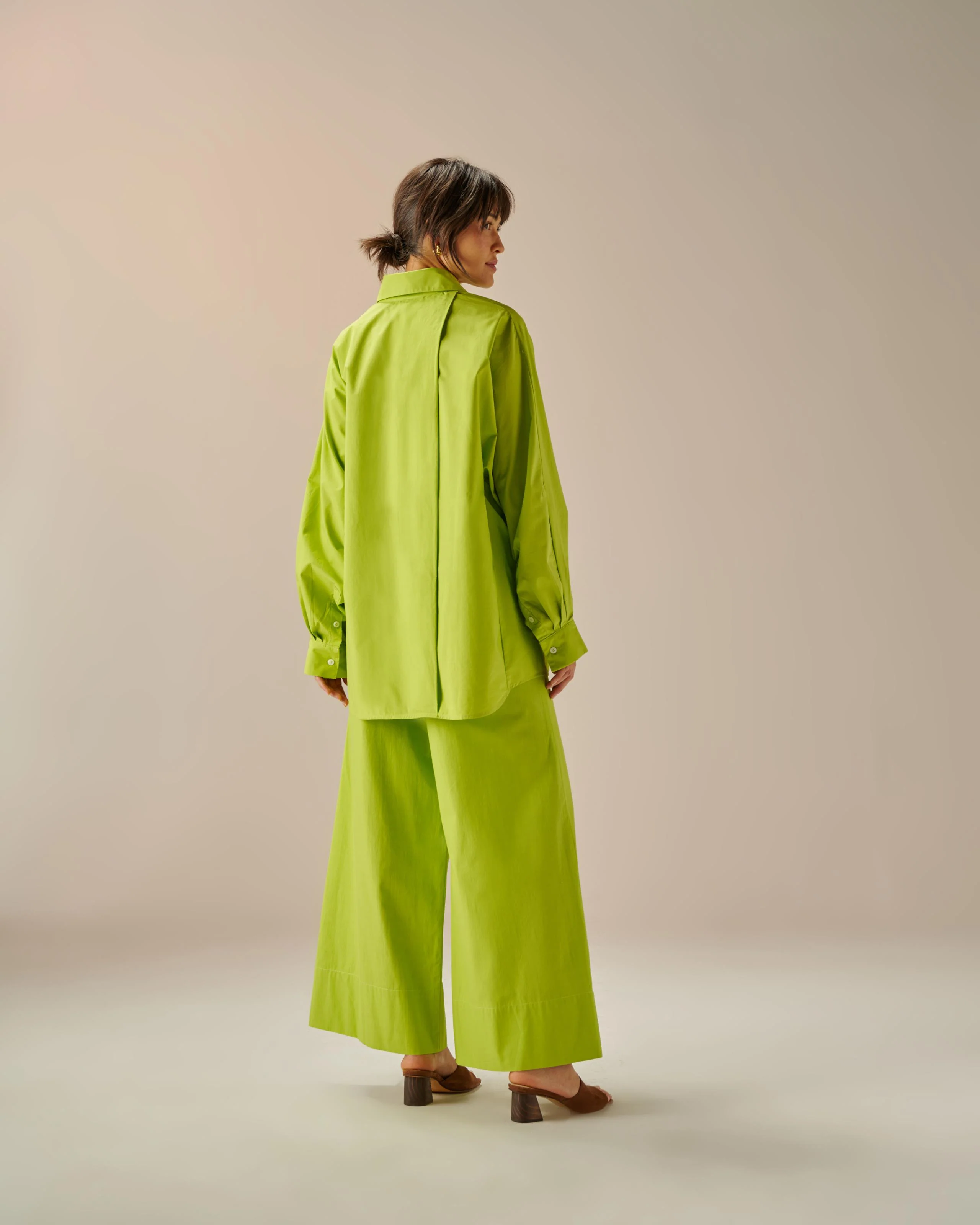 OVERSIZED SHIRT LUMINI GREEN - Image 3