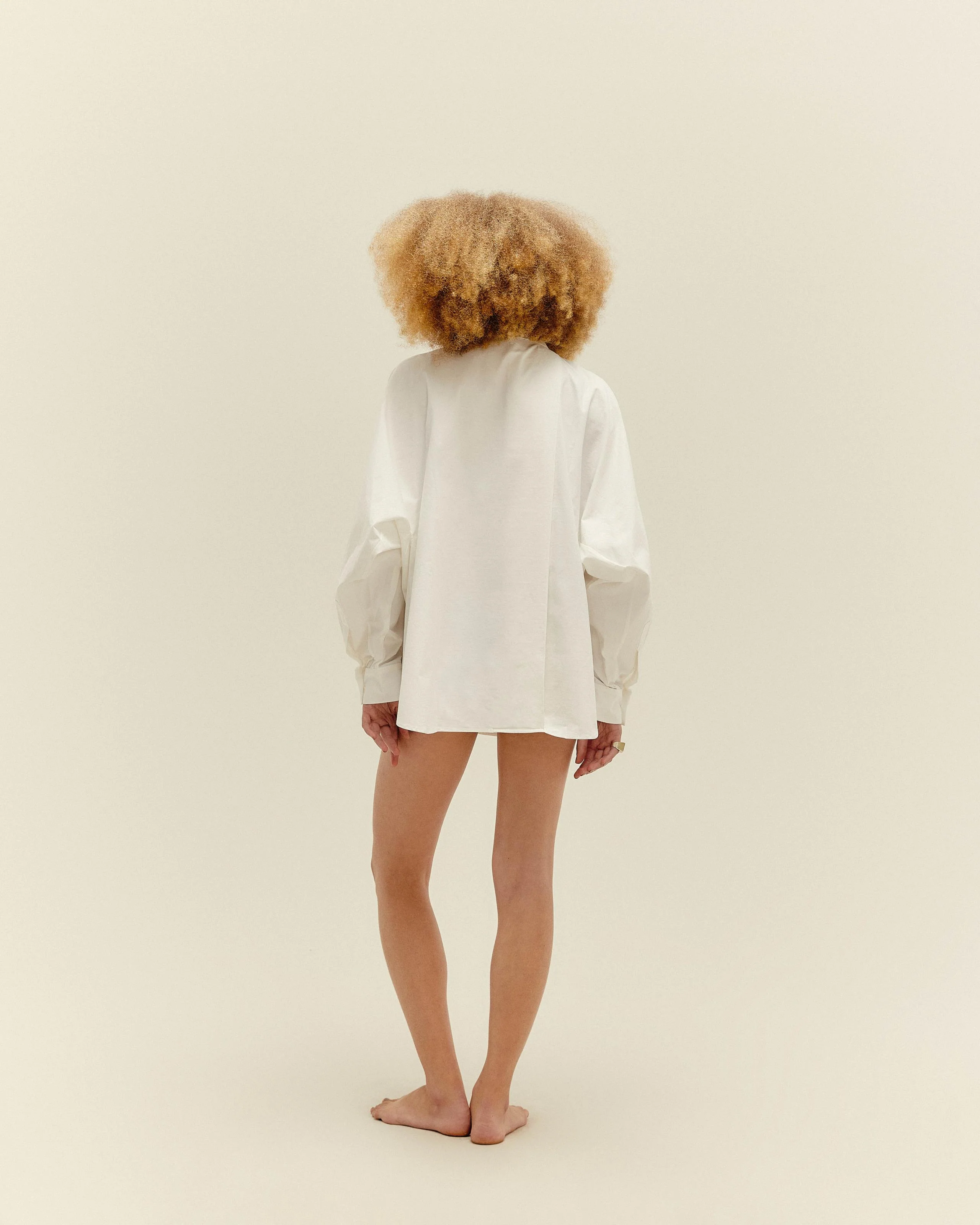 OVERSIZED SHIRT OFF-WHITE - Image 3