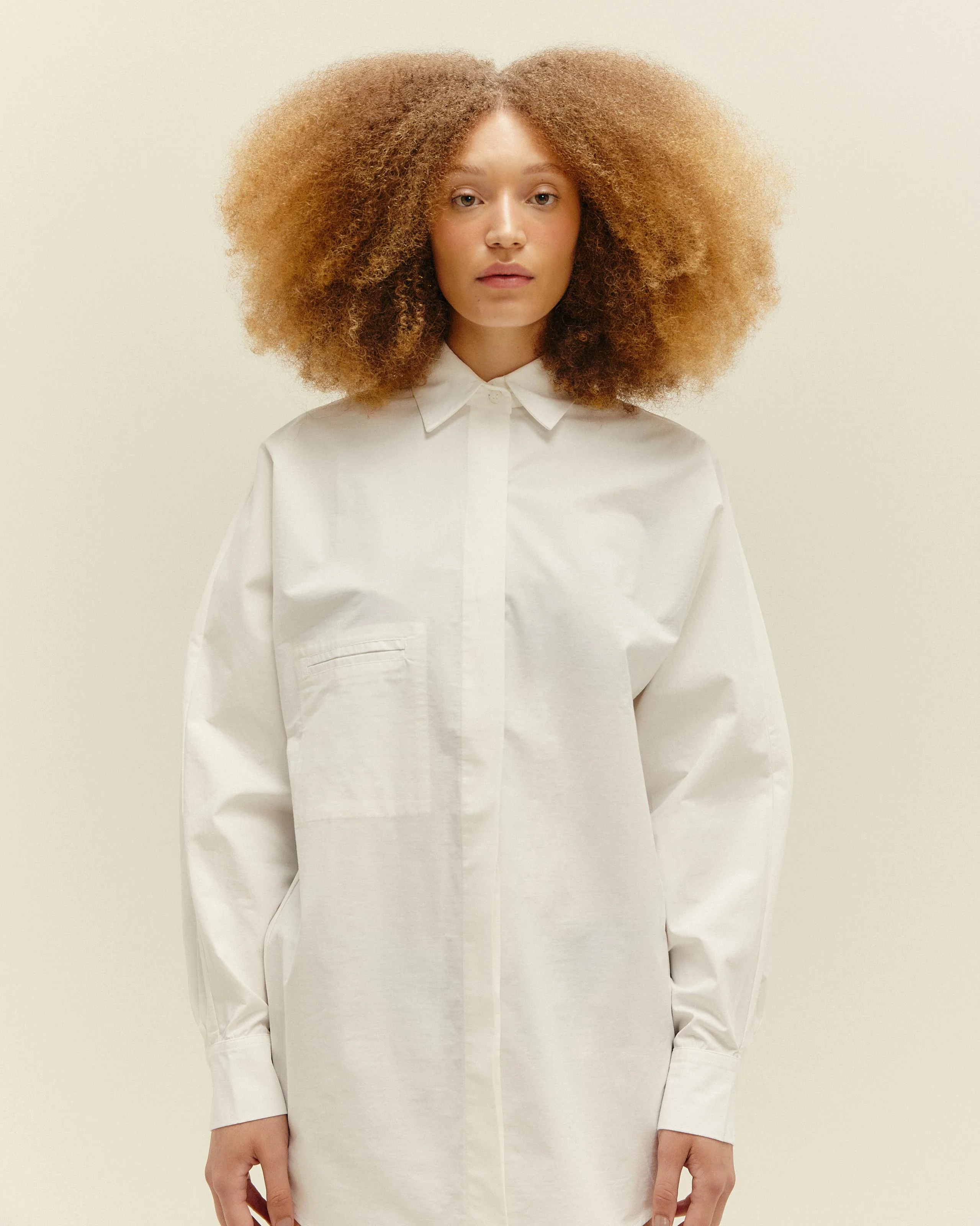 OVERSIZED SHIRT OFF-WHITE - Image 4