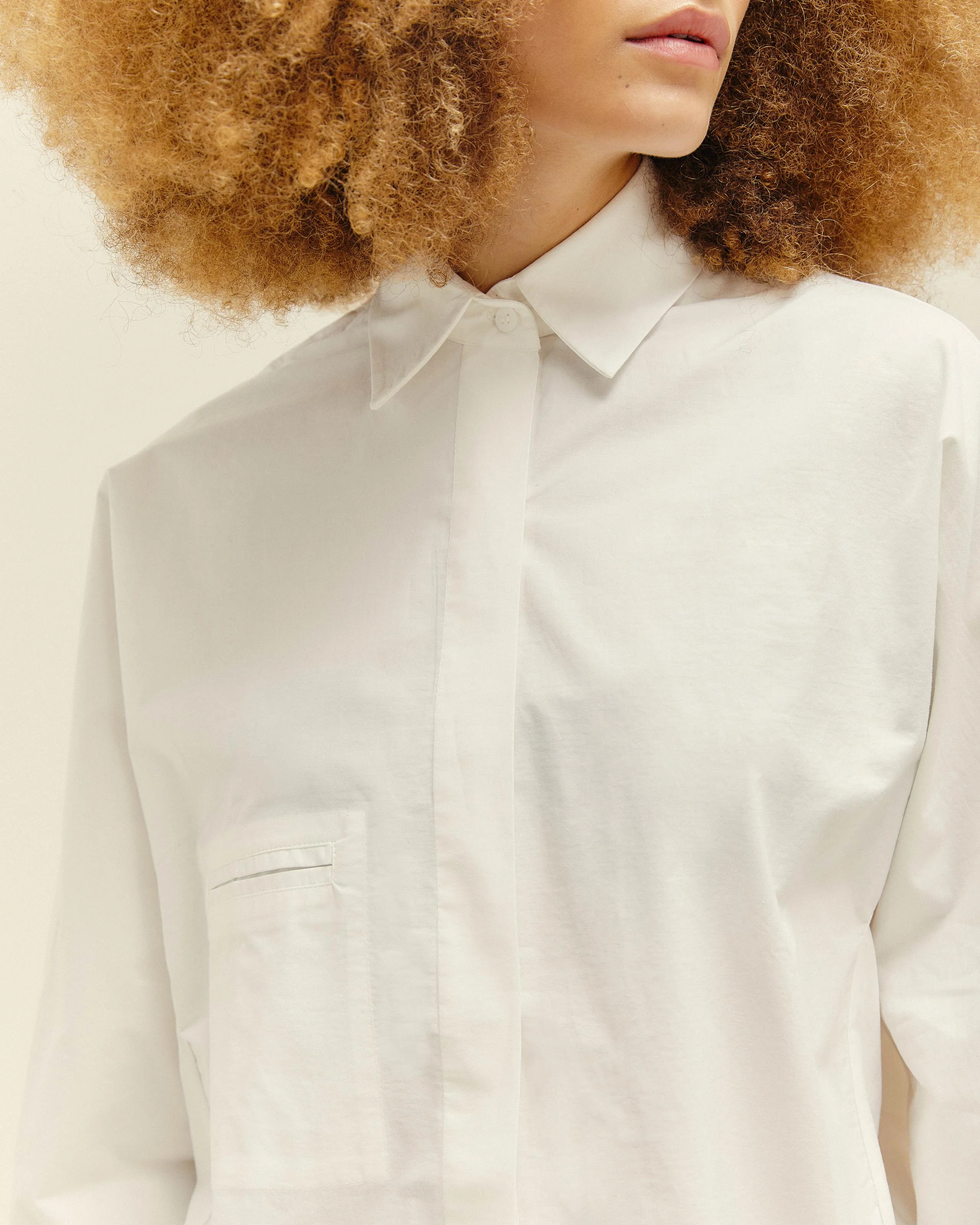 OVERSIZED SHIRT OFF-WHITE - Image 5