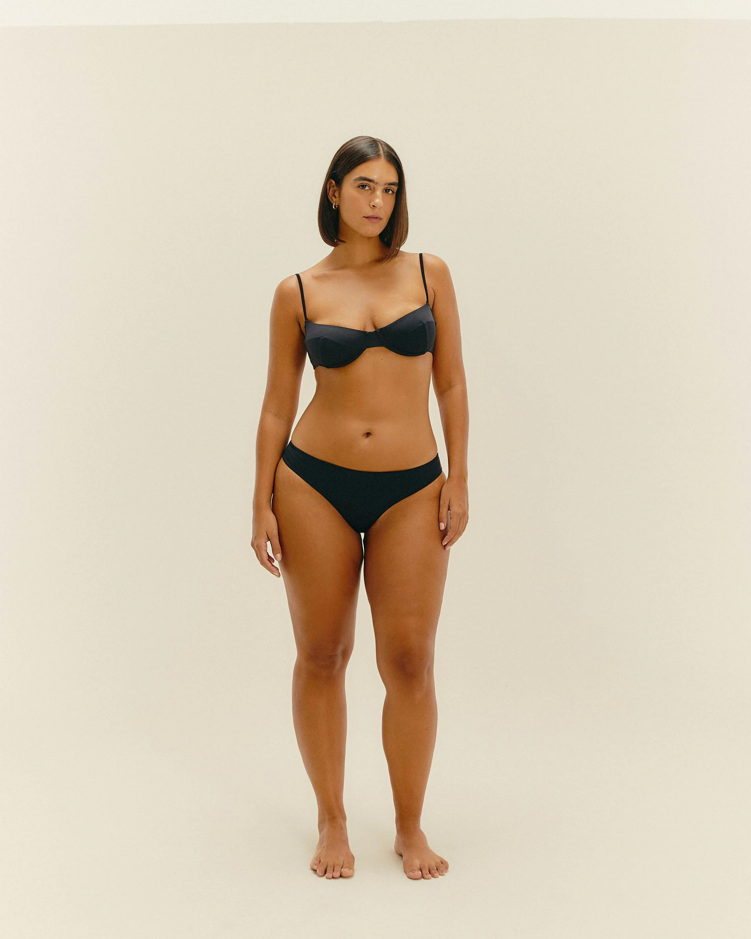 PIPING HOTPANTS BLACK
