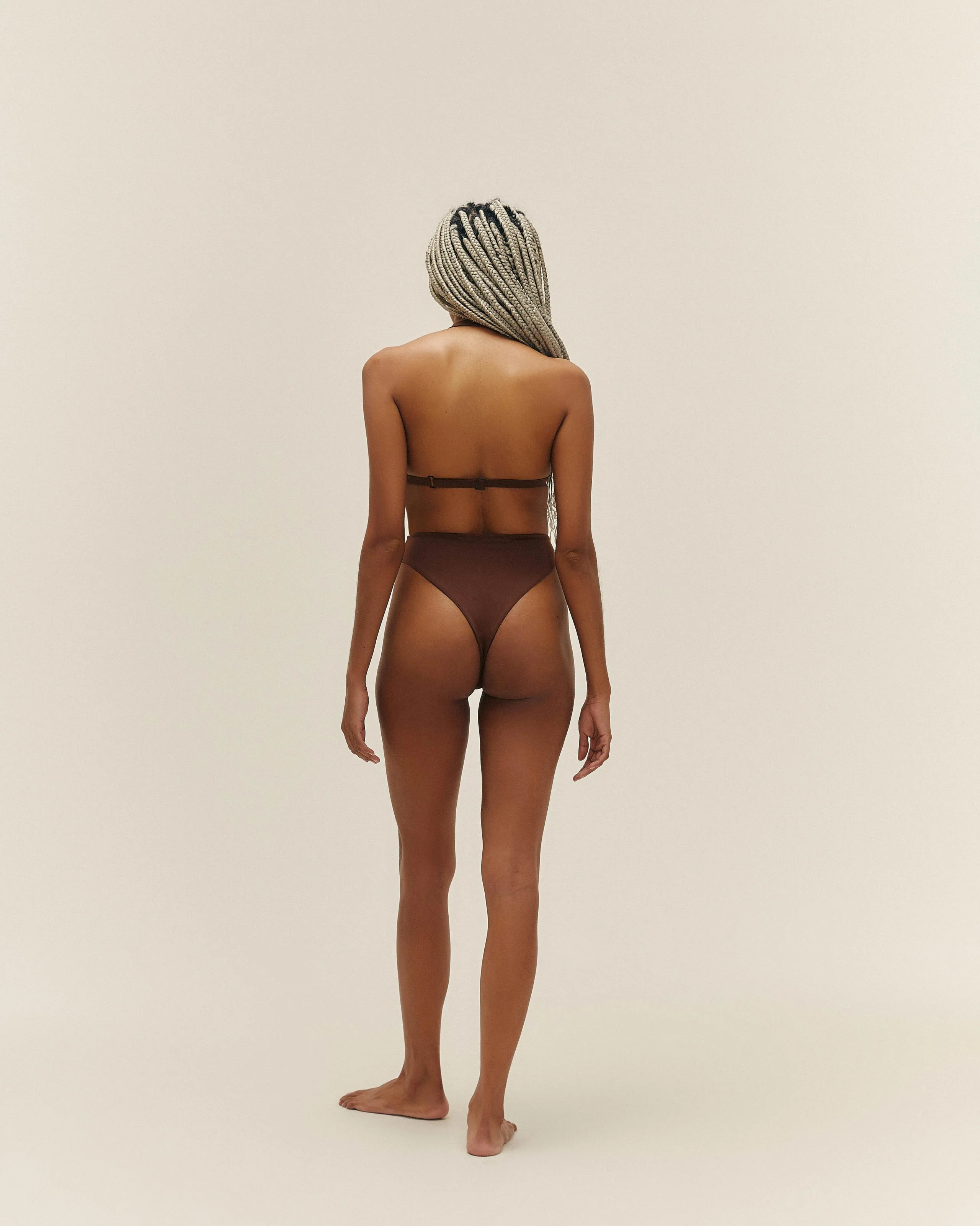 PIPING HOTPANTS BRAUNA BROWN - Image 2