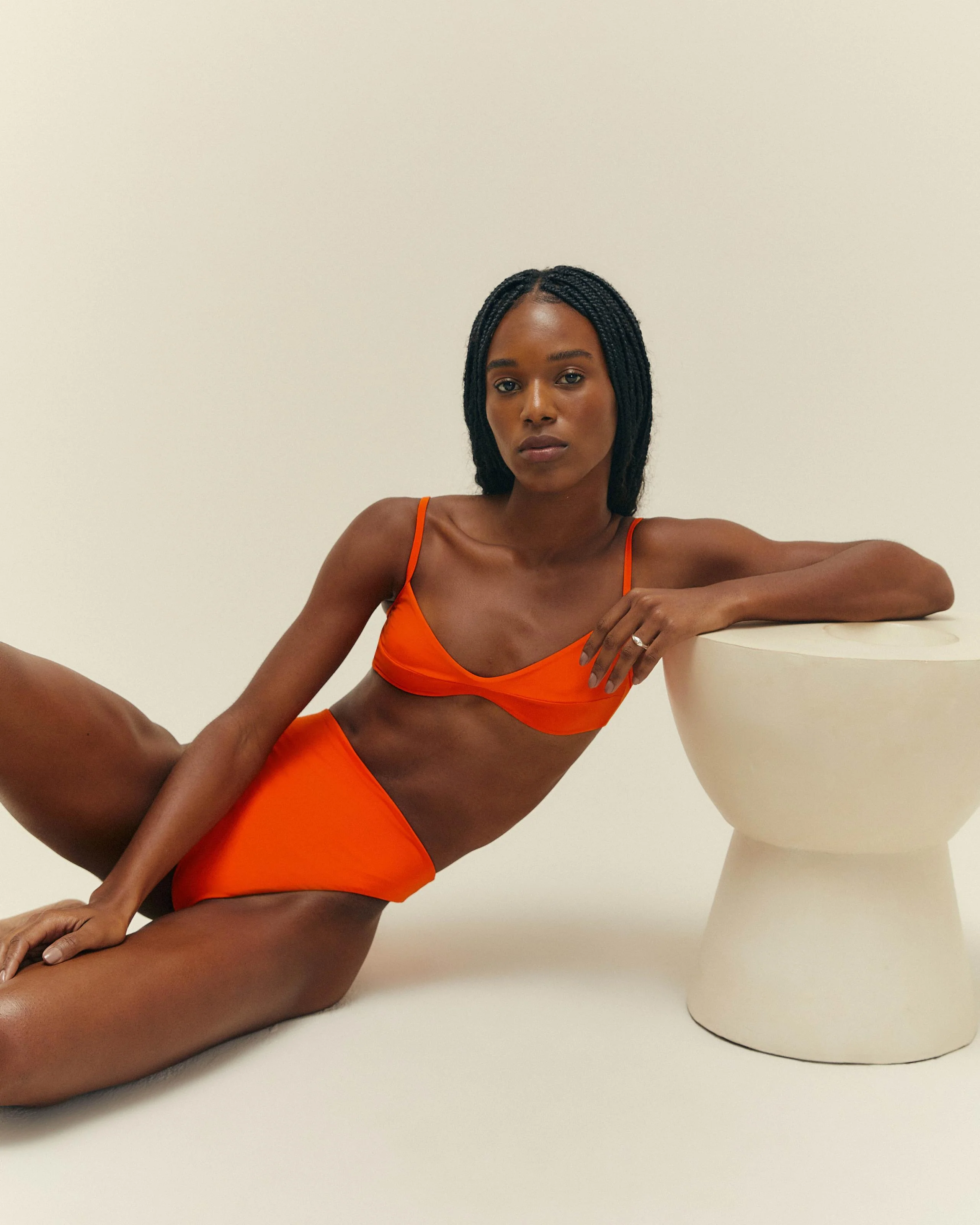 PIPING HOTPANTS MIE ORANGE - Image 3