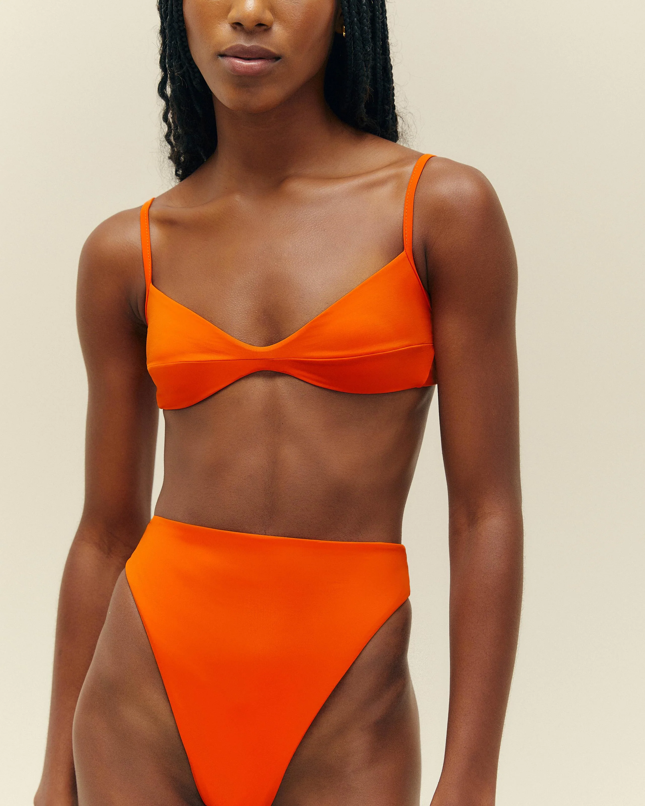 PIPING HOTPANTS MIE ORANGE - Image 4