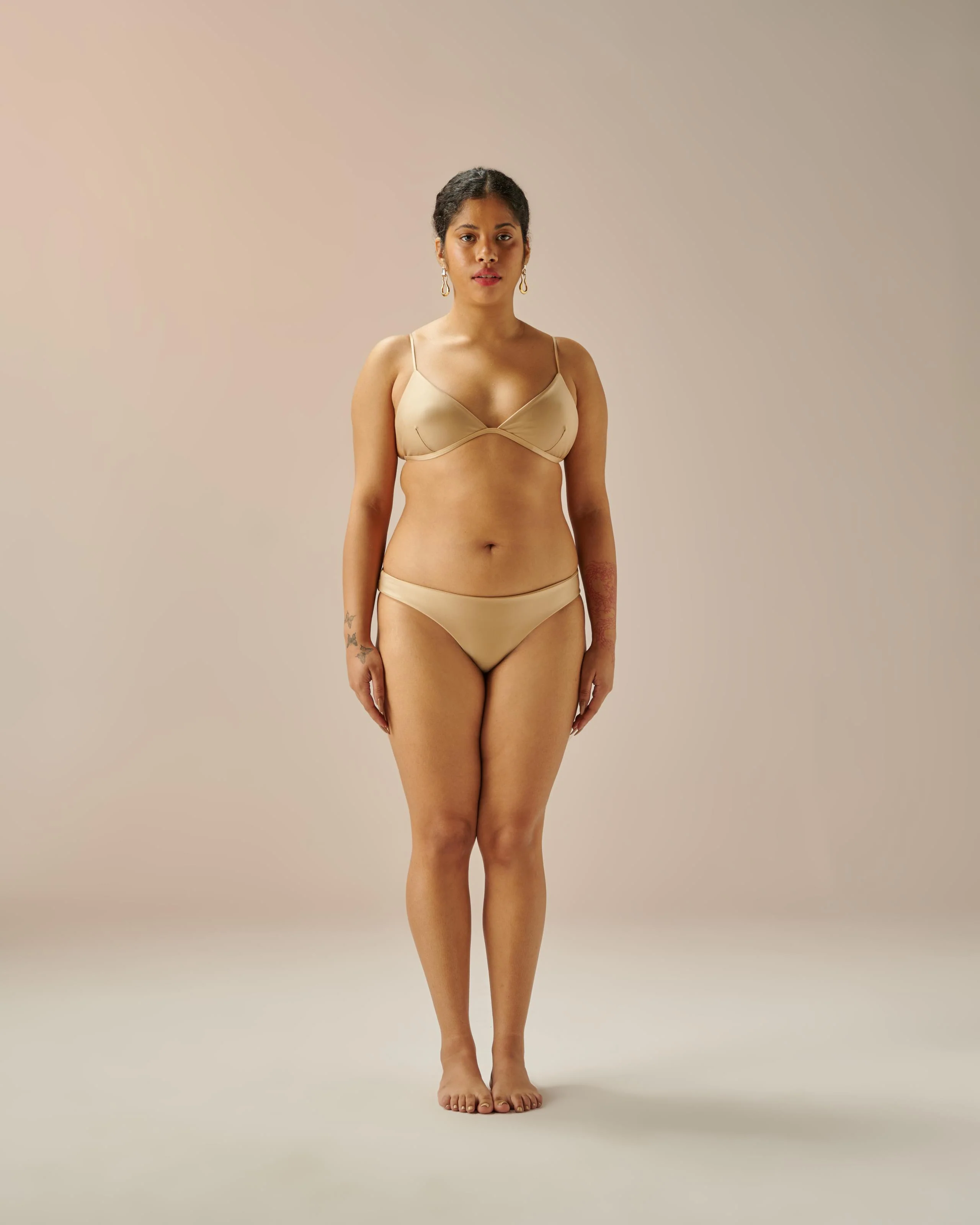 PIPING HOTPANTS SATU BEIGE - Image 4