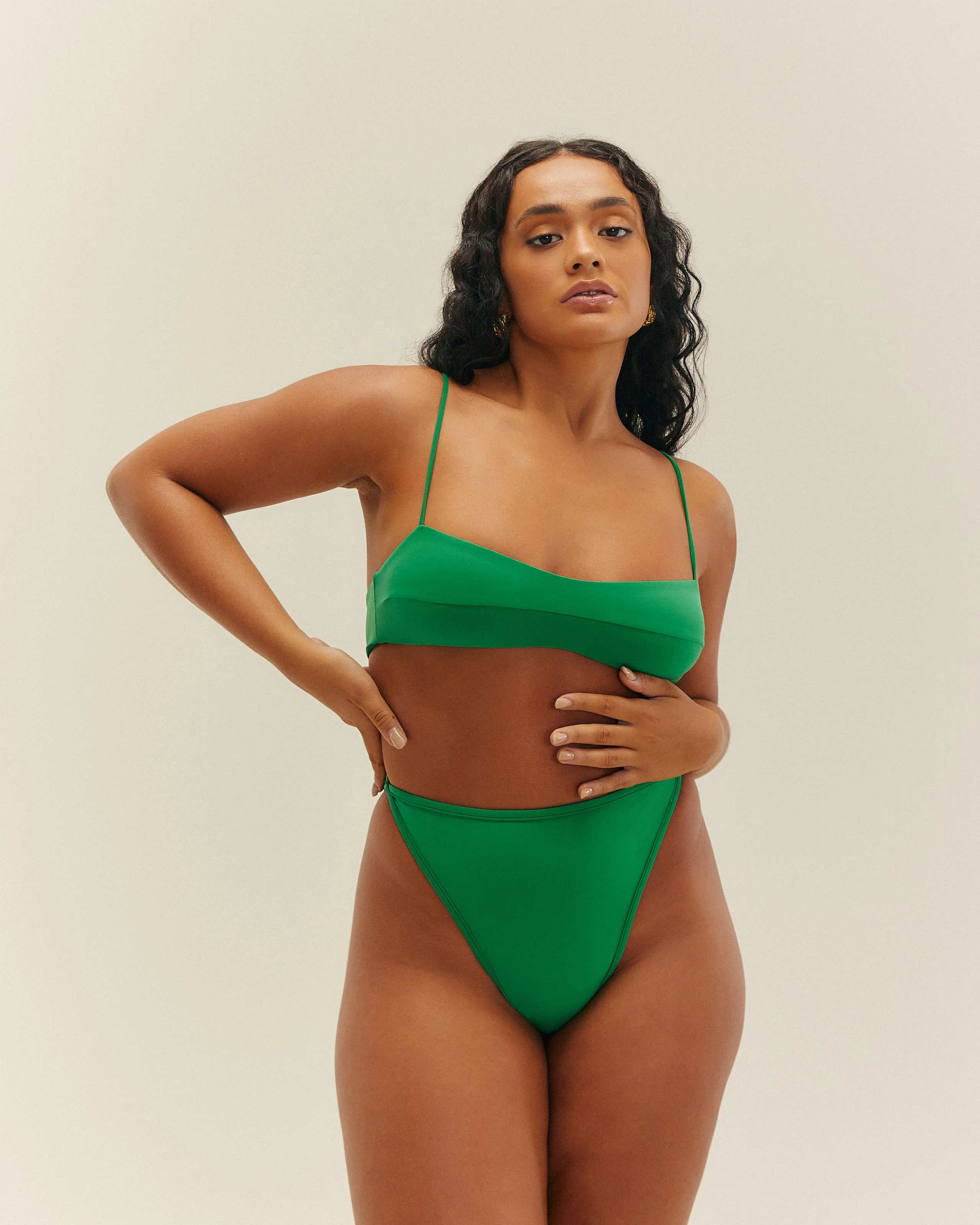 PIPPING HOTPANTS DIGITAL GREEN - Image 4