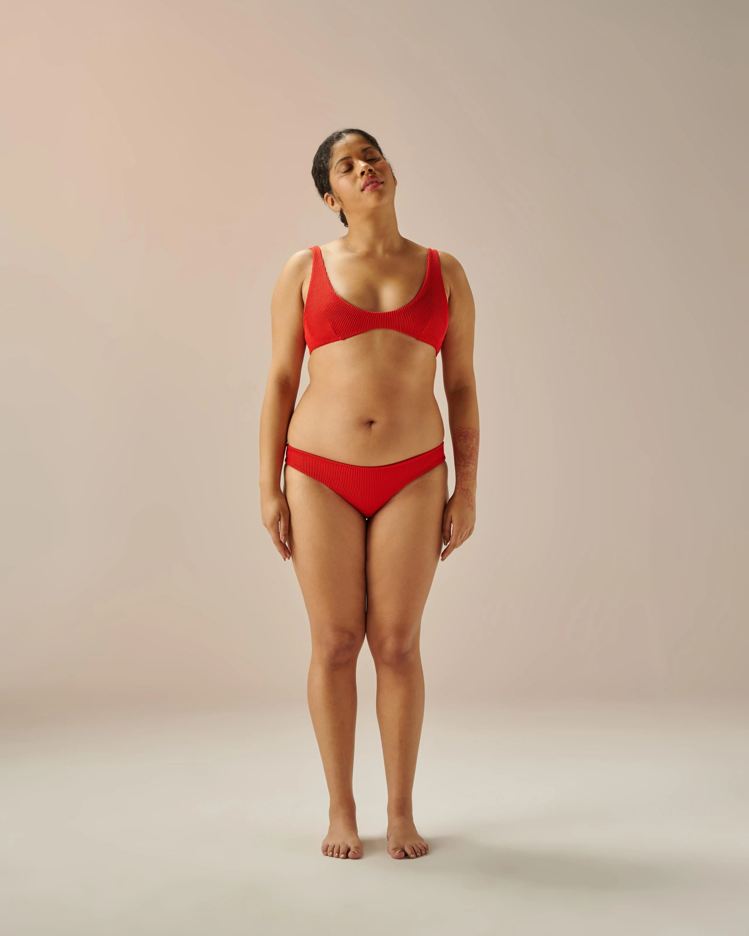 RIBBED BASIC BOTTOM RED SHIFT - Image 5