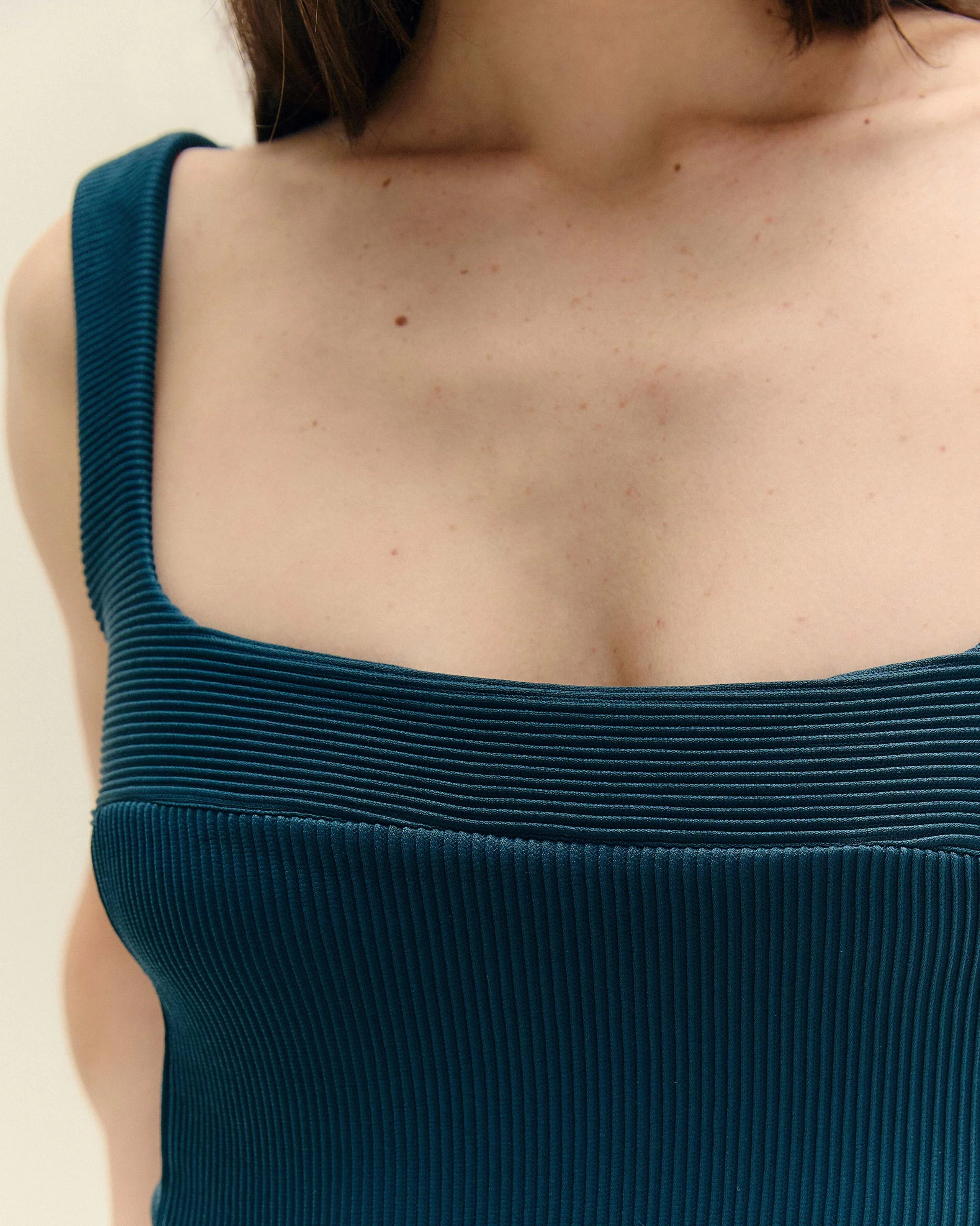 RIBBED GABI SWIMSUIT DEEP BLUE - Image 5
