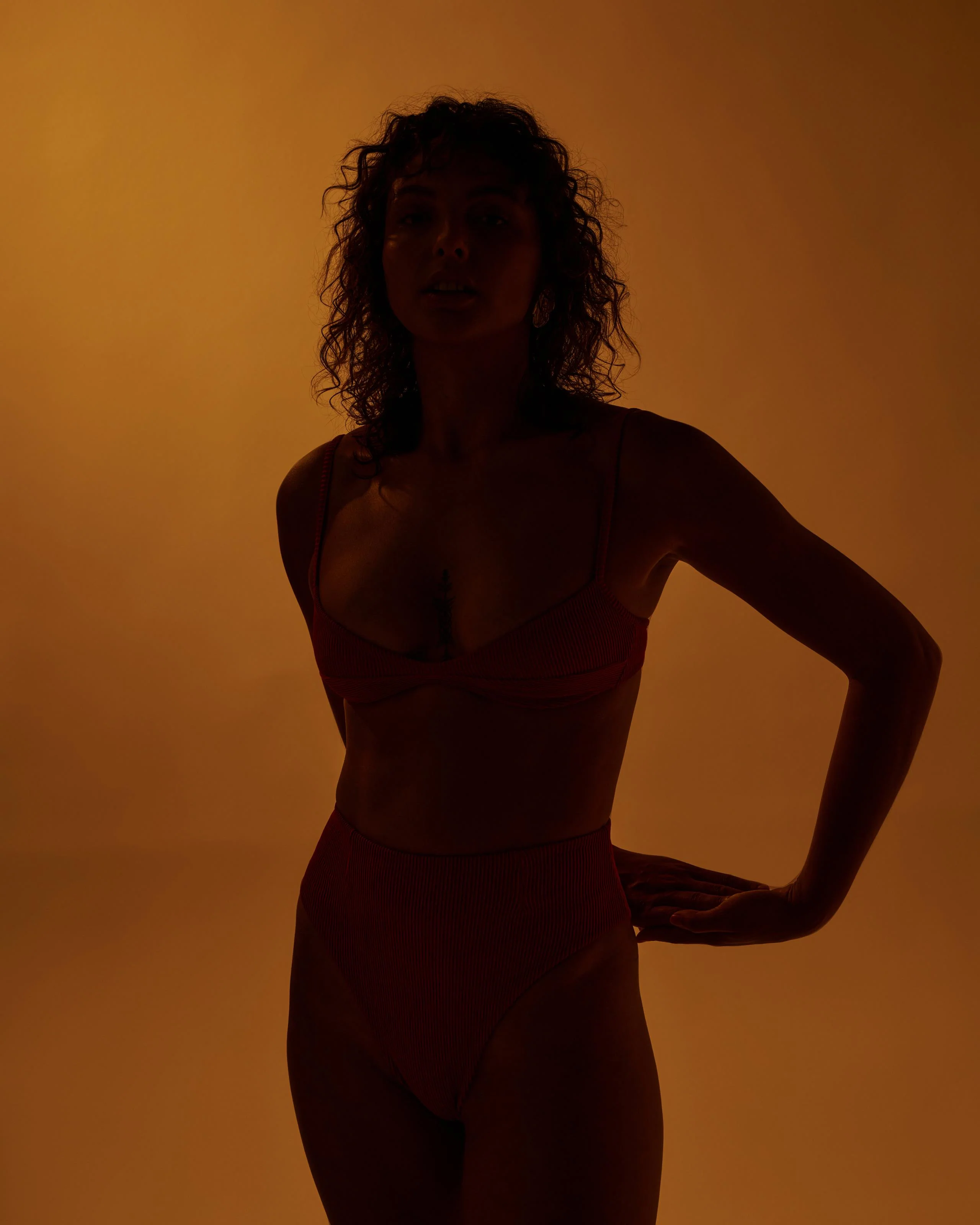 RIBBED HIGHLEG HOTPANTS RED SHIFT - Image 6