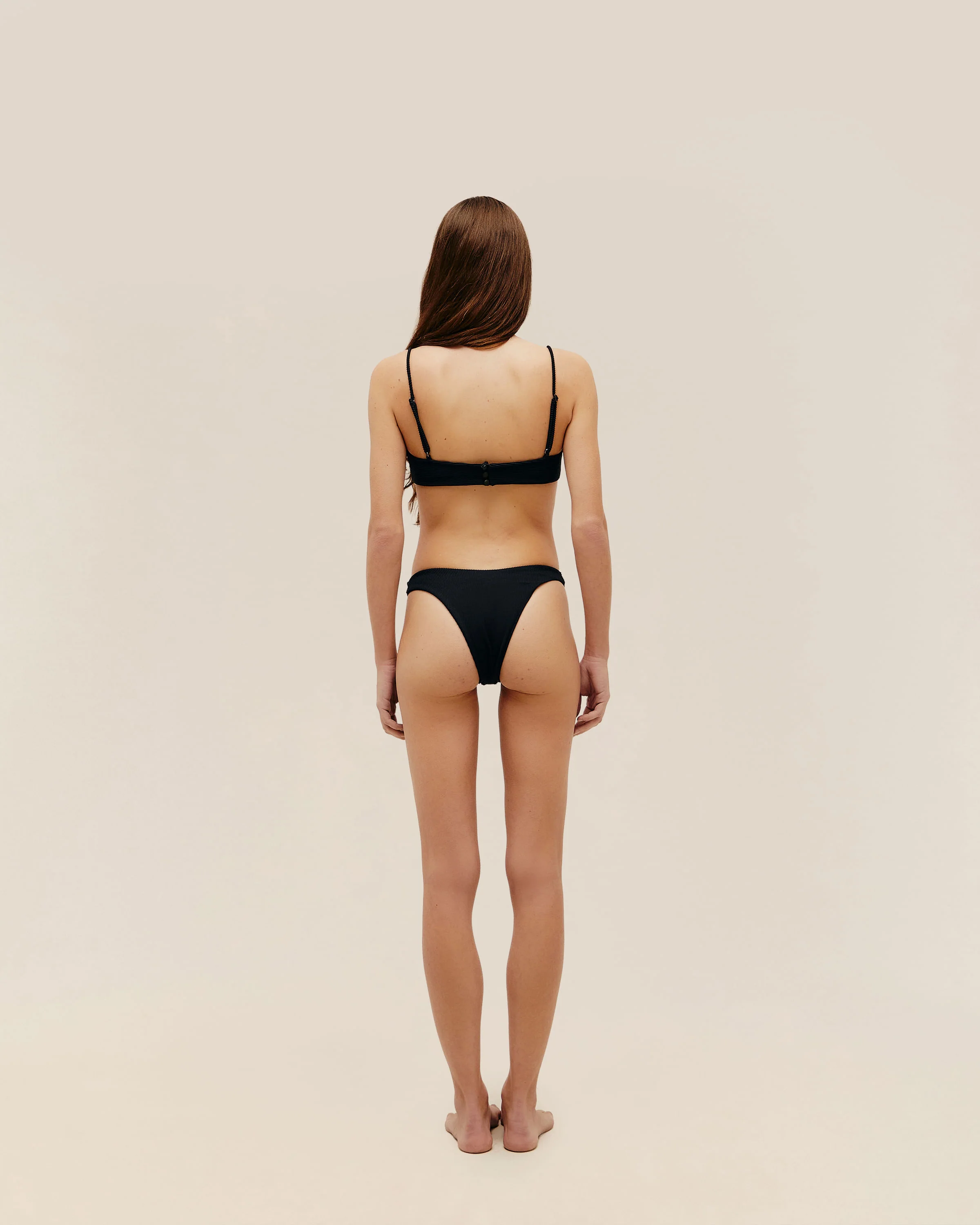 RIBBED LEILA BOTTOM BLACK - Image 2