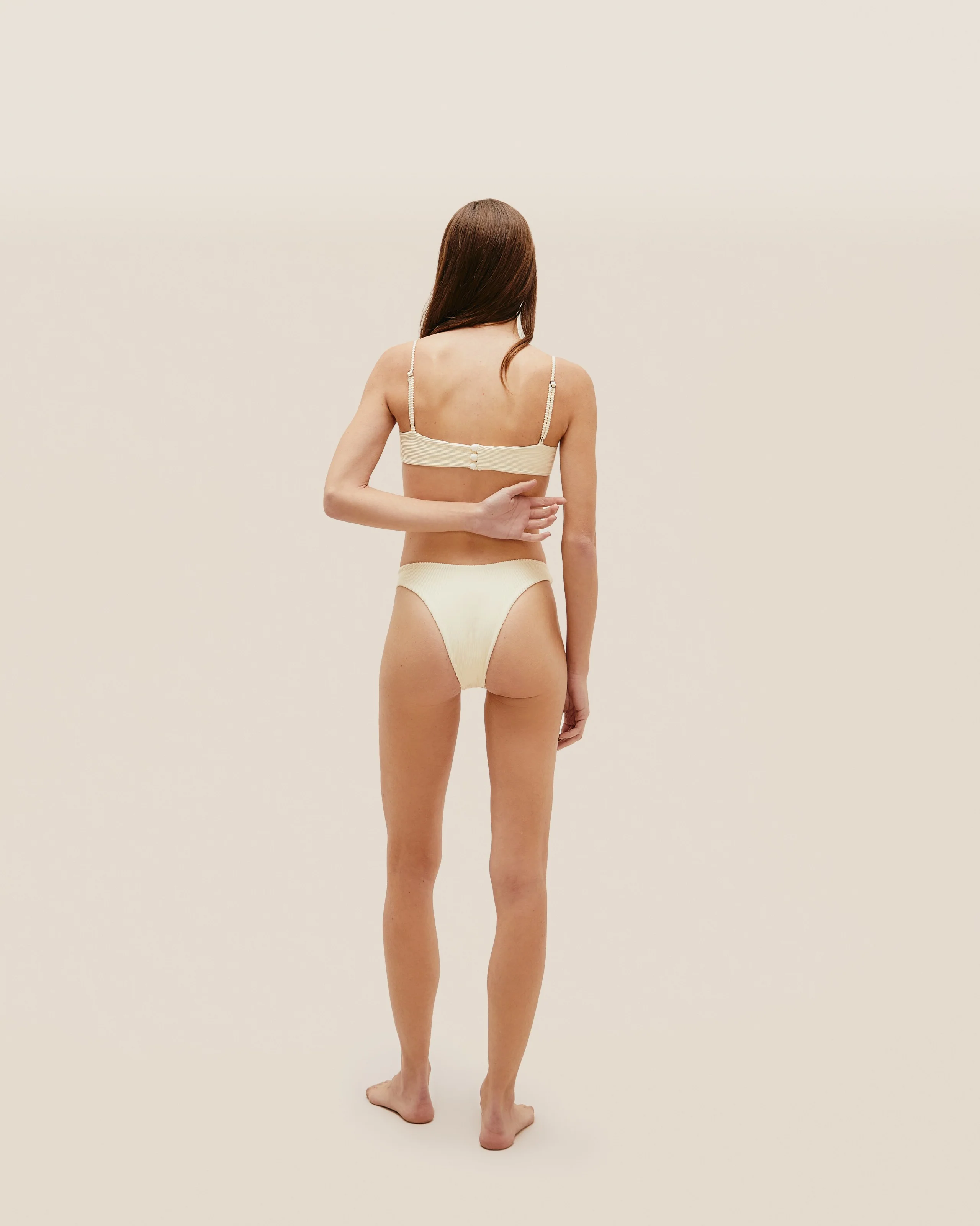 RIBBED LEILA BOTTOM WHITE CLAY - Image 2