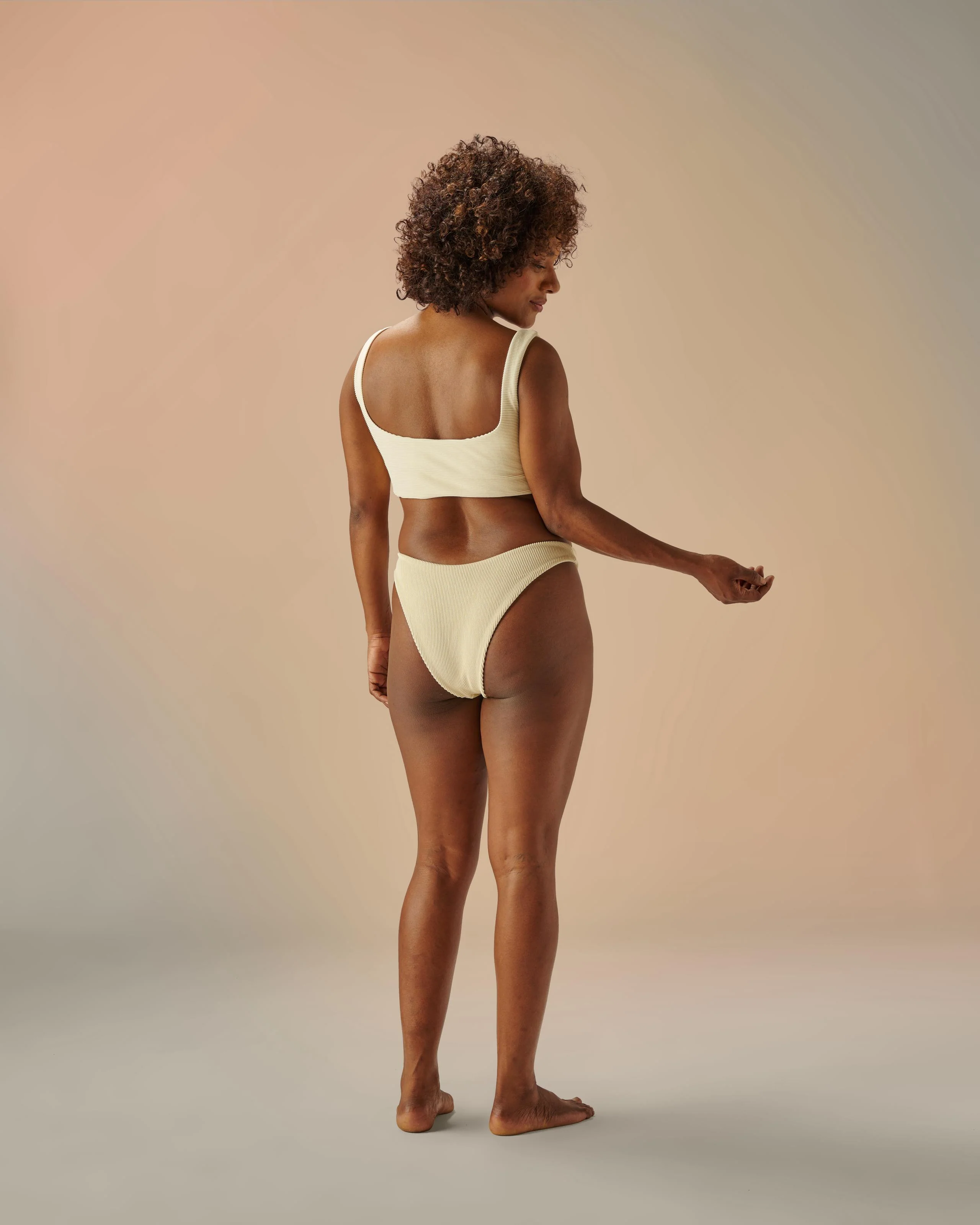 RIBBED LEILA BOTTOM WHITE CLAY - Image 3