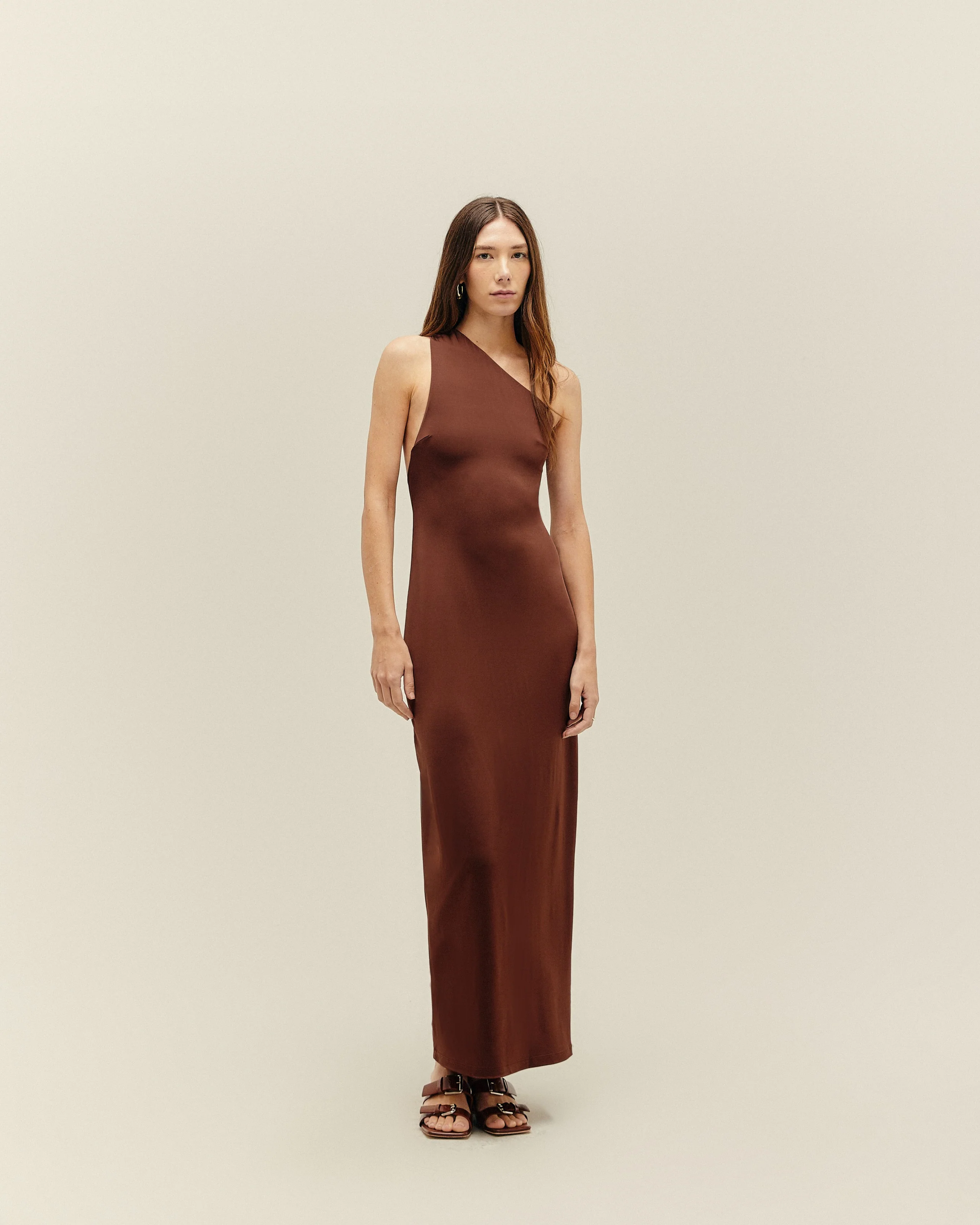 SOFIA DRESS BRAUNA BROWN