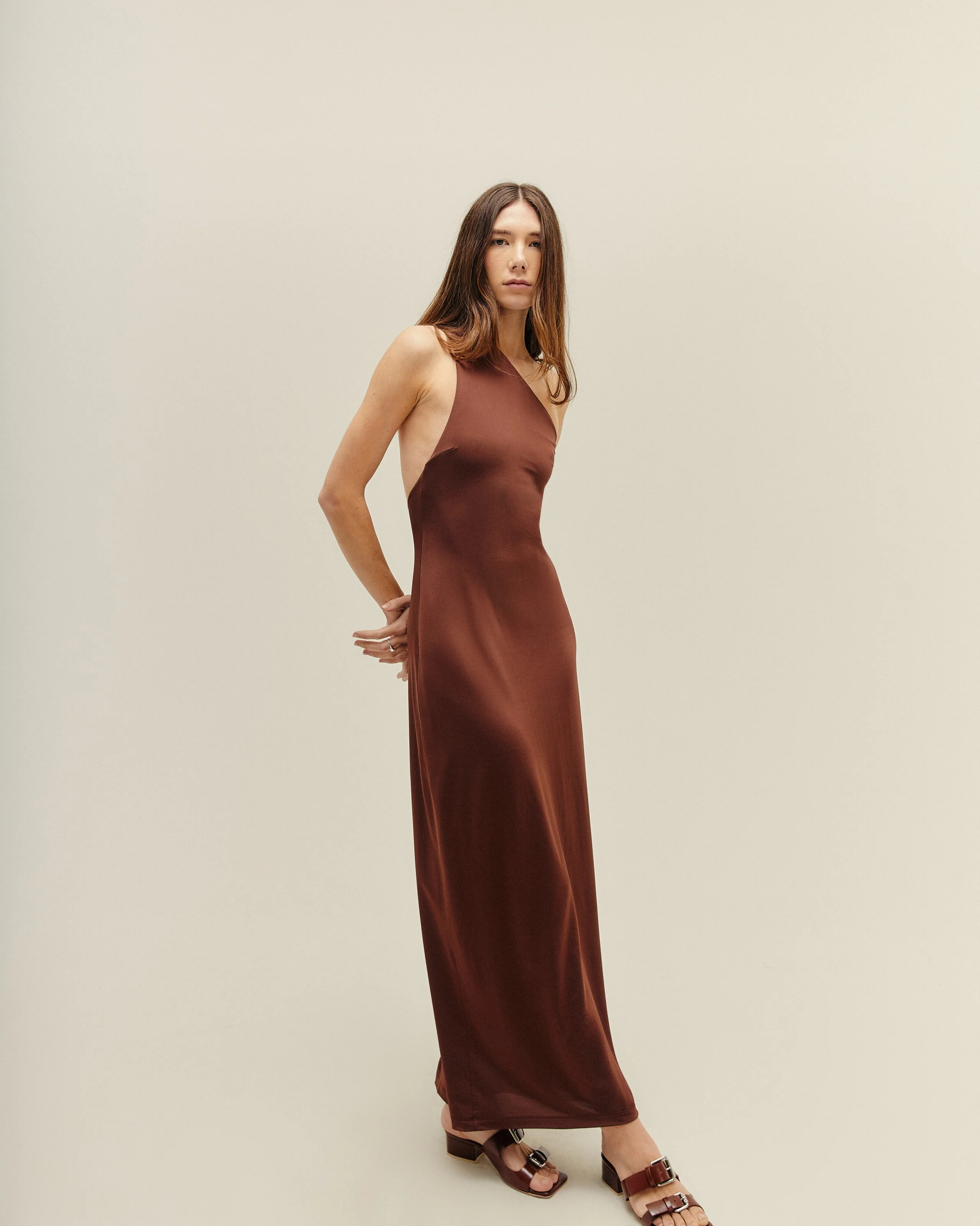 SOFIA DRESS BRAUNA BROWN - Image 5