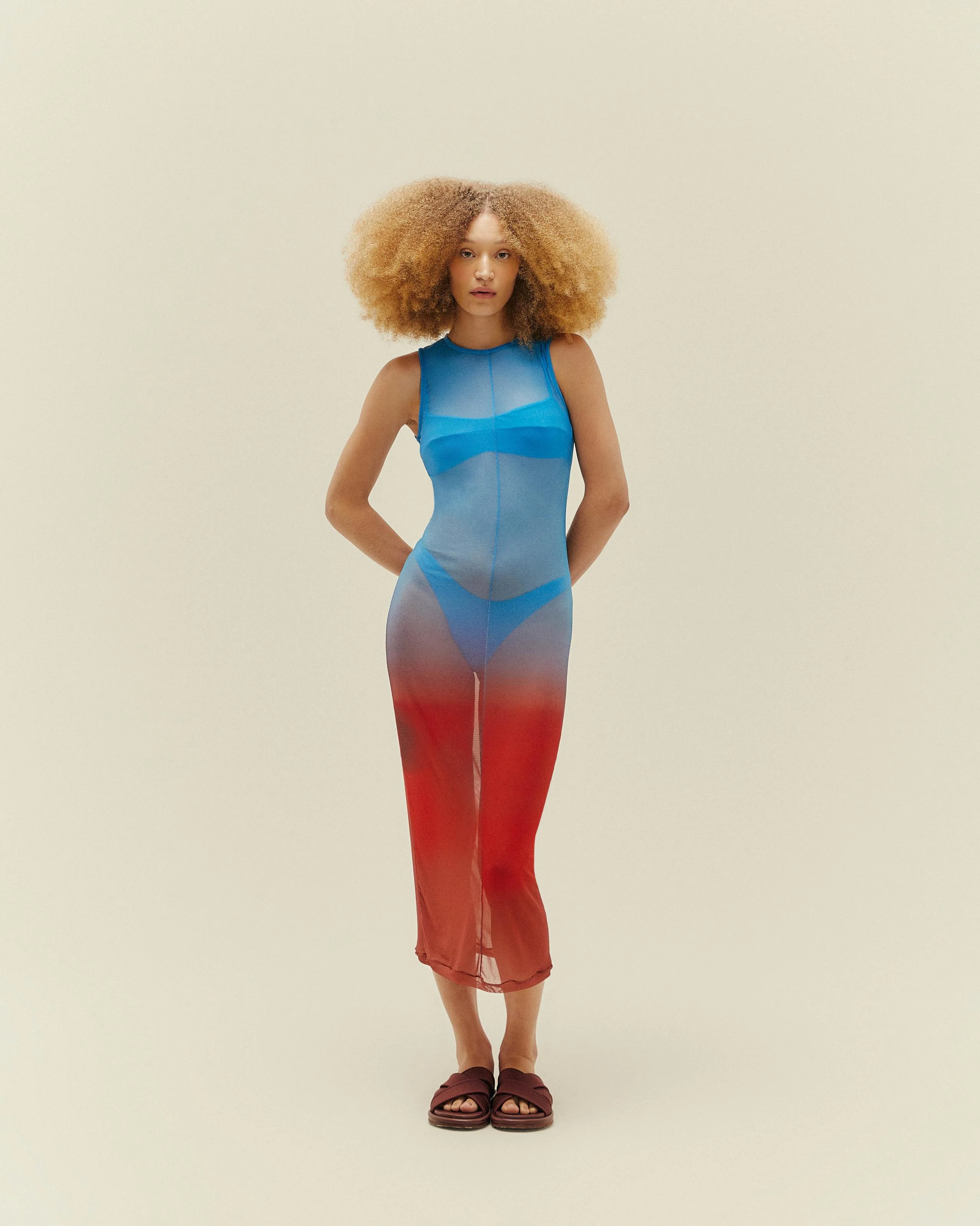 TAIANE DRESS OMBRE PATTERN