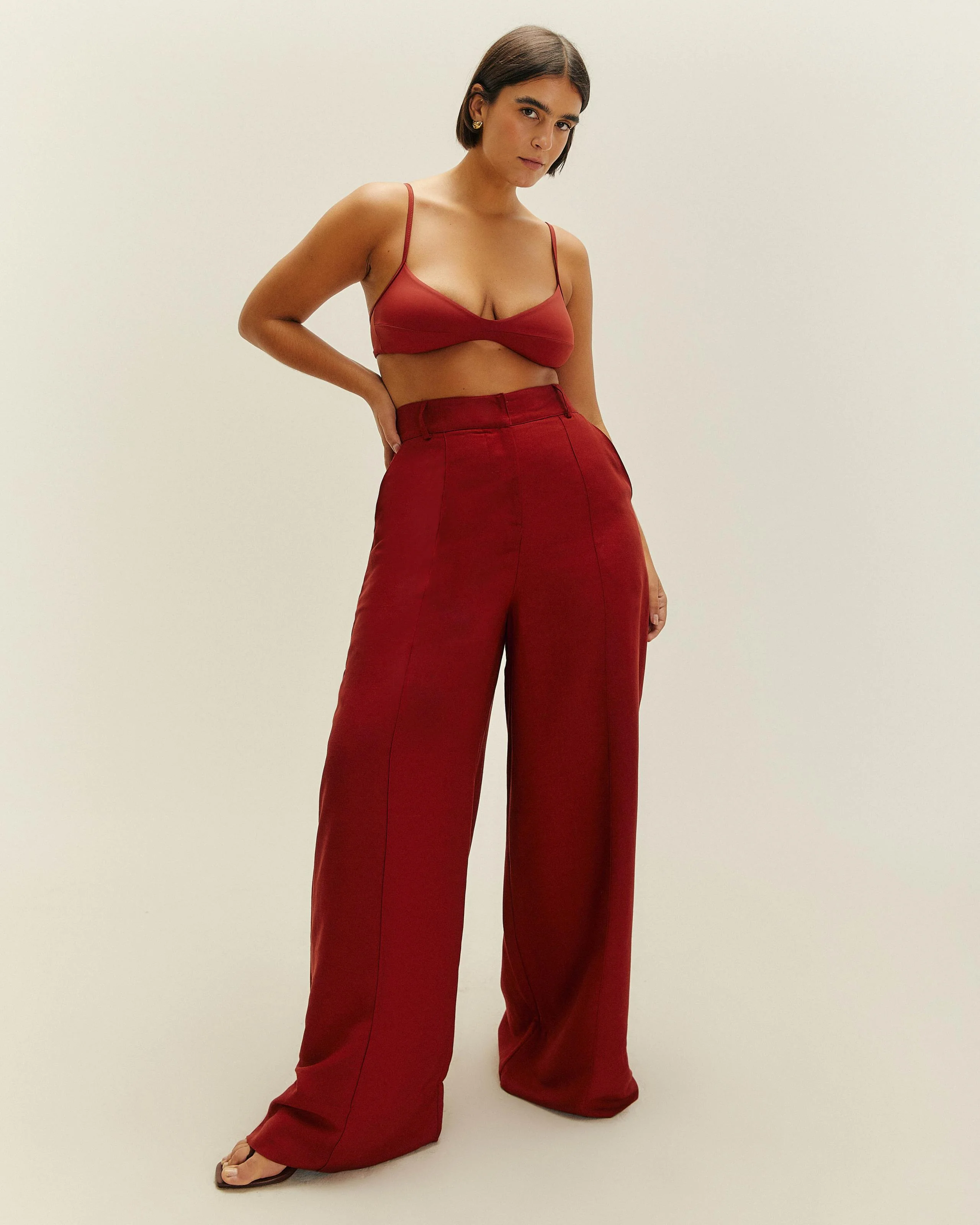 VERENA PANTS BORDEAUX - Image 3